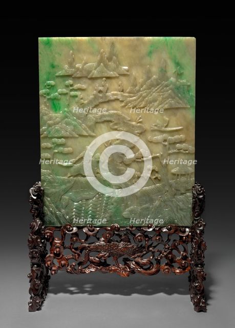 Table Screen with Stand, 1644-1912. Creator: Unknown.