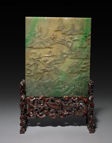Table Screen with Stand, 1644-1912. Creator: Unknown