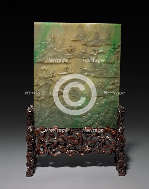 Table Screen with Stand, 1644-1912. Creator: Unknown.