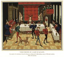 Table Service of a Lady of Quality 15th century