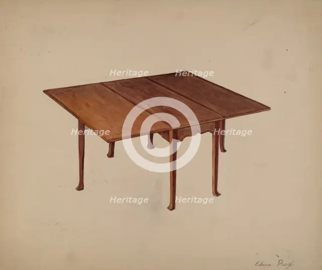 Table, Patrick Henry, 1935/1942. Creator: Edna C. Rex.