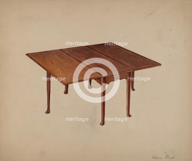 Table, Patrick Henry, 1935/1942. Creator: Edna C. Rex.