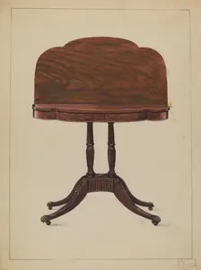 Table Pedestal, c. 1939. Creator: Nicholas Gorid