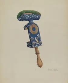 Table Pin Cushion, 1939. Creator: Grace Halpin