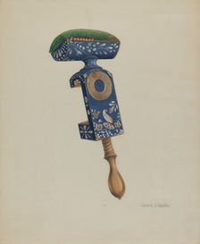 Table Pin Cushion, 1939. Creator: Grace Halpin