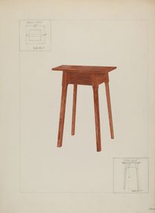 Table, probably 1937. Creator: George Fairbanks