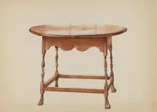 Table, Round Top, c. 1936. Creator: Henry Moore
