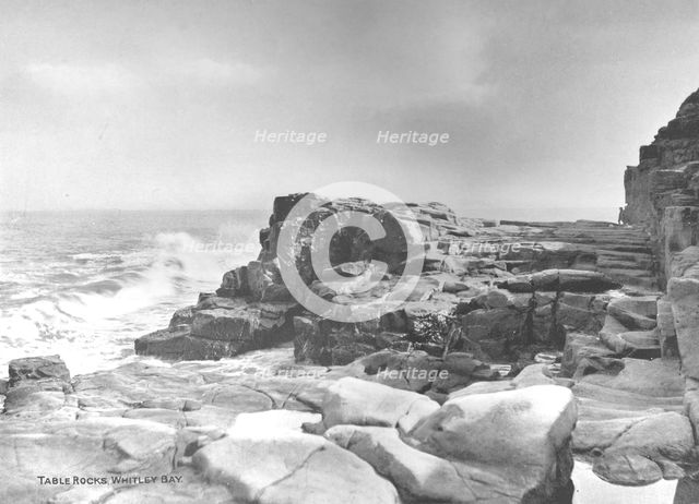 'Table Rocks, Whitley Bay', 1907. Artist: Photochrom Co Ltd of London.