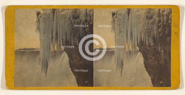 Table Rock and Horse Shoe Fall from Below., about 1864. Creator: E. & H.T. Anthony.