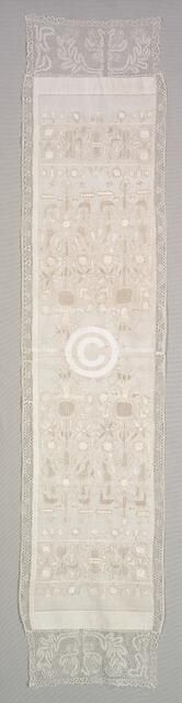 Table Runner, c 1800s. Creator: Unknown.