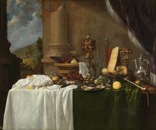 Table with Desserts, 2nd third of the 17th century. Creator: Andries Benedetti