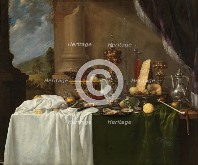 Table with Desserts, 2nd third of the 17th century. Creator: Andries Benedetti.