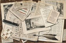 Table with messy papers, 1782. Creator: Pérez Ruano, José (1750-1810)