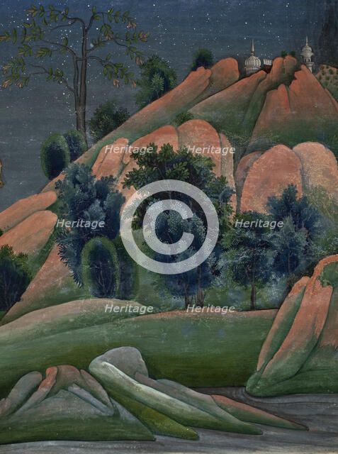 Table with Snow Lions (image 2 of 3), 19th century. Creator: Unknown.