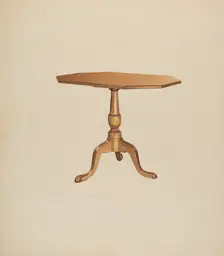 Table (Tripod), 1935/1942. Creator: Michael Riccitelli