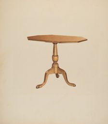 Table (Tripod), 1935/1942. Creator: Michael Riccitelli