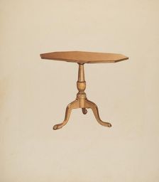 Table (Tripod), 1935/1942. Creator: Michael Riccitelli