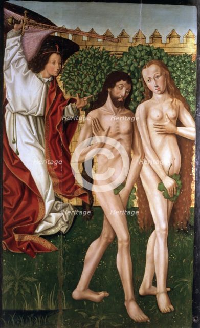 Table XV century with the' 'Expulsion from Paradise, Adam and Eve'.