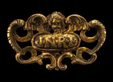 Tablet of the Superscription, from a Crucifix, c. 1600. Creator: Unknown