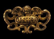 Tablet of the Superscription, from a Crucifix, c. 1600. Creator: Unknown