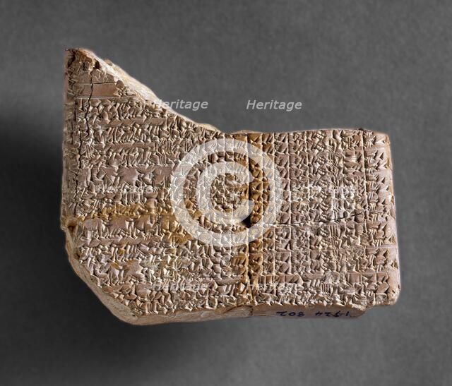 Tablet, Old Babylonian, c1800-1600BC. Artist: Unknown.