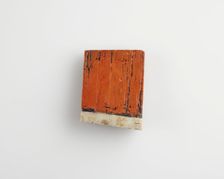 Tablet for inlay with horizontal bar..., Ptolemaic Dynasty or Roman Period, 305 BCE-14 CE. Creator: Unknown