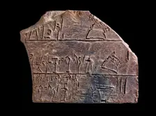 Tablet fragment, Late Minoan IIIA1 Period, c1400-c1375BC