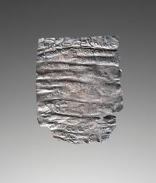 Tablet (Lamella) with an Incantation against Pain, 3rd century A.D. Creator: Unknown