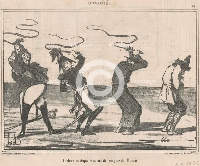 Tableau ... de l'empire de russie, 19th century. Creator: Honore Daumier.
