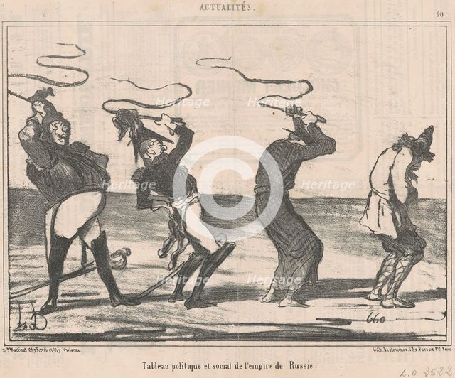 Tableau ... de l'empire de russie, 19th century. Creator: Honore Daumier.