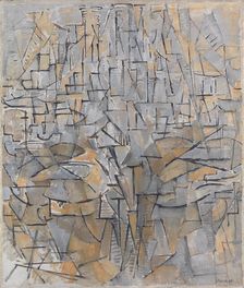 Tableau No. 4 / Composition No.VIII / Compositie 3, 1913. Creator: Mondrian; Piet (1872-1944)