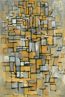 Tableau No. 1, 1913. Creator: Mondrian, Piet (1872-1944)