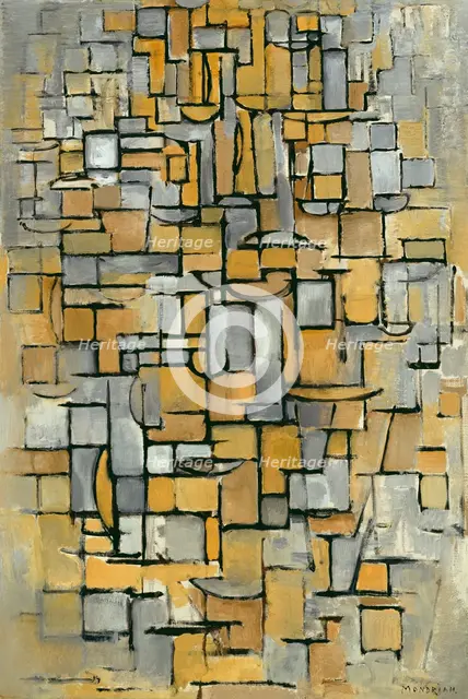 Tableau No. 1, 1913. Creator: Mondrian, Piet (1872-1944).