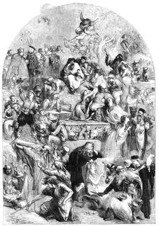 Tableau of Shakspeare characters, designed by John Gilbert, 1864. Creator: W Thomas