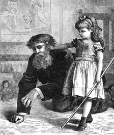 Tableaux Vivants: Una and the Lion, 1872. Creator: William Hollidge