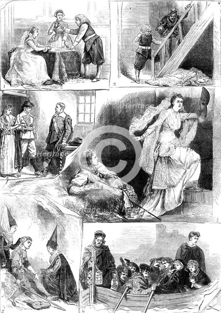 Tableaux Vivants, from Sir Walter Scott's novels, at Cromwell House, South Kensington, 1880. Creator: Unknown.
