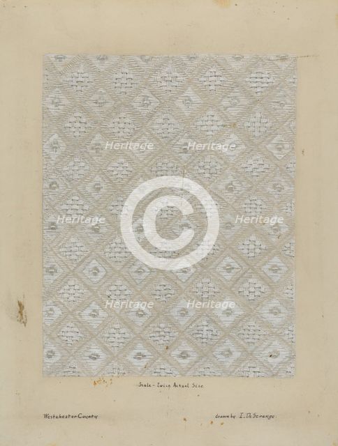 Tablecloth, c. 1936. Creator: Isabelle De Strange.