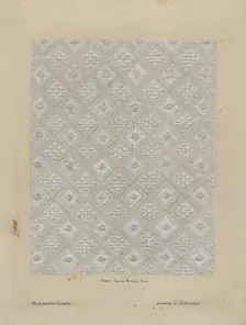 Tablecloth, c. 1936. Creator: Isabelle De Strange