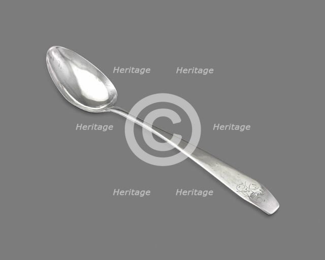 Tablespoon, 1790/1808. Creator: Saunders Pitman.