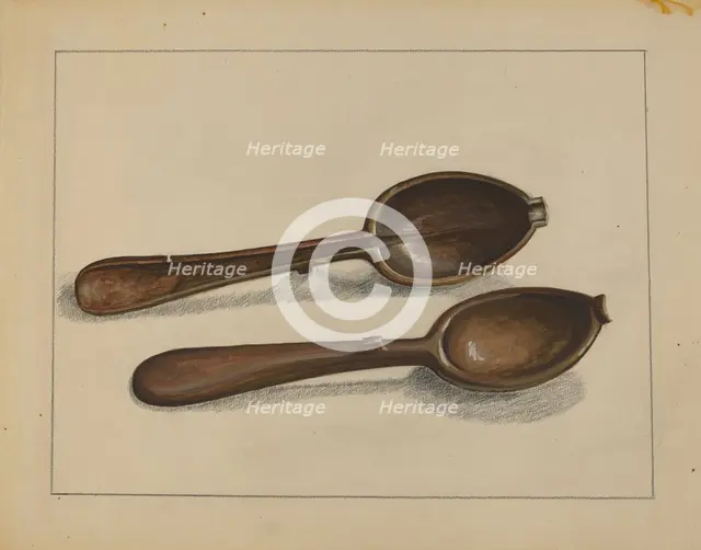 Tablespoon Mold, c. 1936. Creator: Jules Lefevere.