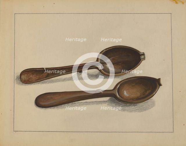 Tablespoon Mold, c. 1936. Creator: Jules Lefevere.