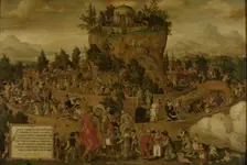 Tabula Cebetis (The Tabula of Cebes or The Journey of Human Life), 1573. Creator: Anon