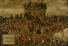 Tabula Cebetis (The Tabula of Cebes or The Journey of Human Life), 1573. Creator: Anon