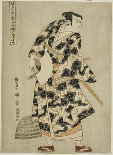 Tachibanaya: Ichikawa Yaozo III as Fuwa Banzaemon, from the series "Portraits of Actors..., 1794. Creator: Utagawa Toyokuni I