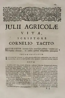 Tacitus, (Publius Cornelius Tacitus), (c 56-c120), Roman historian and politician, 1687. Creators: Unknown, Cornelius Tacitus