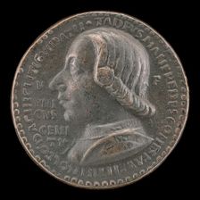 Taddeo di Guidacci Manfredi I, Count of Faenza and Lord of Imola 1449 [obverse], 1461. Creator: Gianfrancesco Enzola