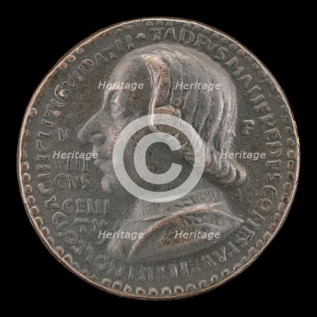 Taddeo di Guidacci Manfredi I, Count of Faenza and Lord of Imola 1449 [obverse], 1461. Creator: Gianfrancesco Enzola.