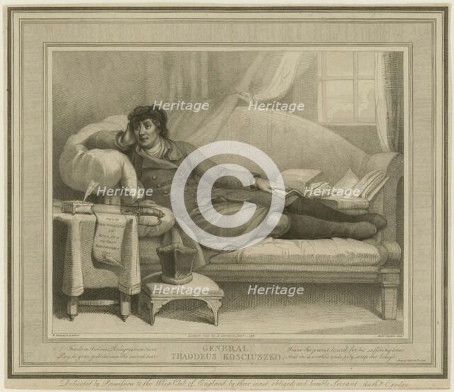 Tadeusz Kosciuszko (1746-1817), 1798. Creator: Cardon, Anthony (1772-1813).