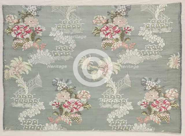 Taffeta, Brocaded, c. 1750. Creator: Unknown.