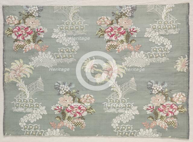 Taffeta, Brocaded, c. 1750. Creator: Unknown.